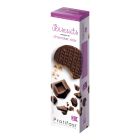 16 biscotti al cioccolato, ad elevato contenuto di proteine, tasso ridotto di zuccheri.