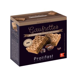 Wafer proteico al caffè. A basso contenuto di zuccheri. Fase 1