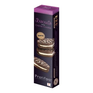 Biscotti proteici al cacao gusto cookie and cream tipo Oreo®️