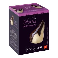 Dessert gusto pera con cioccolato. Ad elevato contenuto di proteine. 7 porzioni