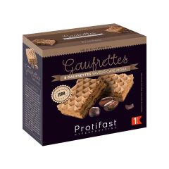 Wafer proteico al caffè. A basso contenuto di zuccheri. Fase 1